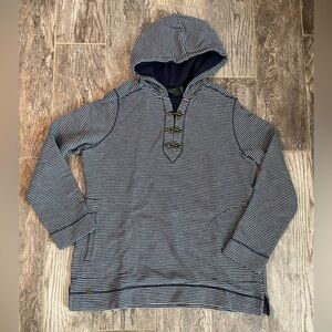 Striped Navy striped Blue women’s Hoodie large